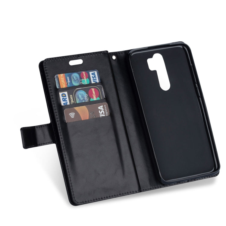 For Xiaomi Redmi Note 8 Pro Multifunctional Zipper Horizontal Flip Leather Case with Holder & Wallet & 9 Card Slots & Lanyard