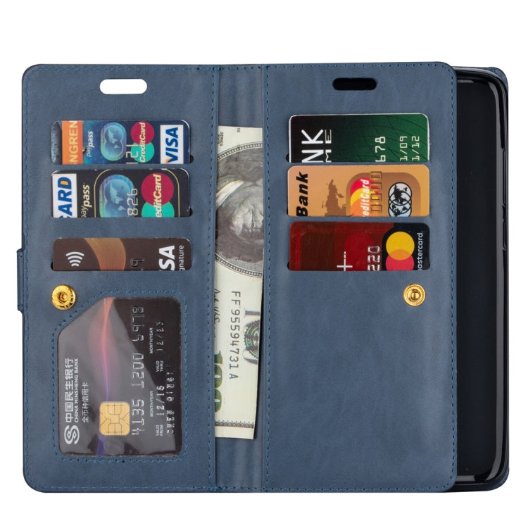 For Xiaomi Redmi Note 8 Pro Multifunctional Zipper Horizontal Flip Leather Case with Holder & Wallet & 9 Card Slots & Lanyard