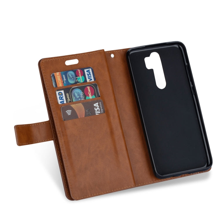 For Xiaomi Redmi Note 8 Pro Multifunctional Zipper Horizontal Flip Leather Case with Holder & Wallet & 9 Card Slots & Lanyard