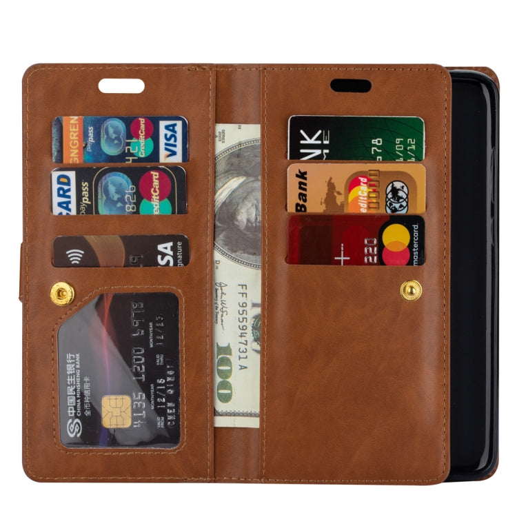 For Xiaomi Redmi Note 8 Pro Multifunctional Zipper Horizontal Flip Leather Case with Holder & Wallet & 9 Card Slots & Lanyard