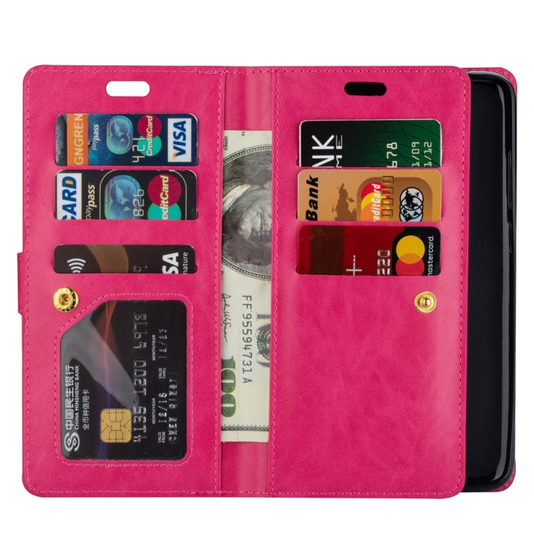 For Xiaomi Redmi Note 8 Pro Multifunctional Zipper Horizontal Flip Leather Case with Holder & Wallet & 9 Card Slots & Lanyard