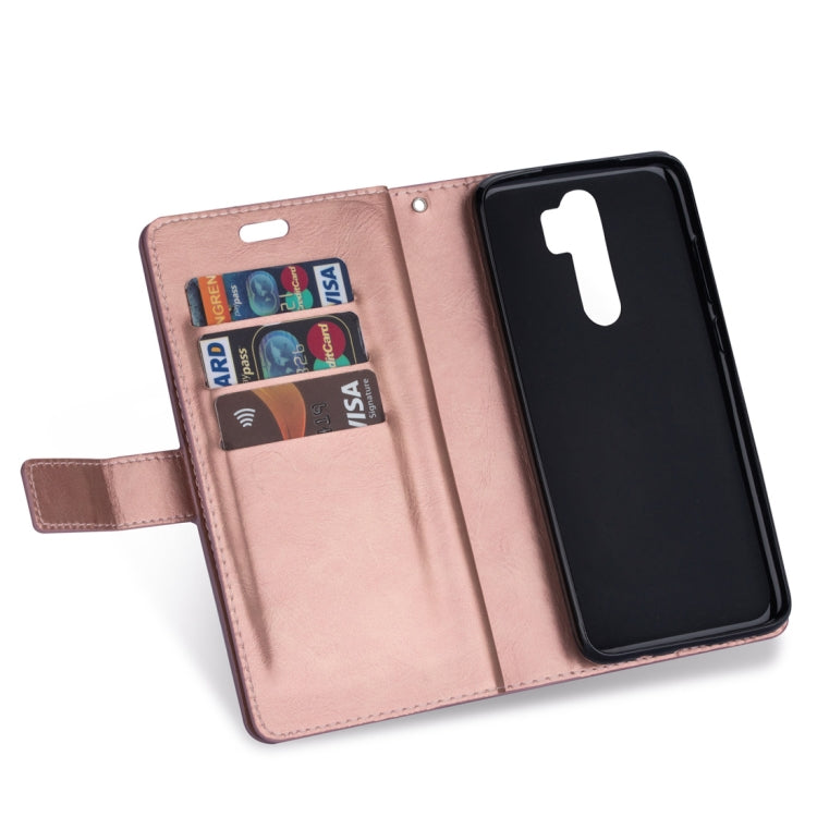 For Xiaomi Redmi Note 8 Pro Multifunctional Zipper Horizontal Flip Leather Case with Holder & Wallet & 9 Card Slots & Lanyard