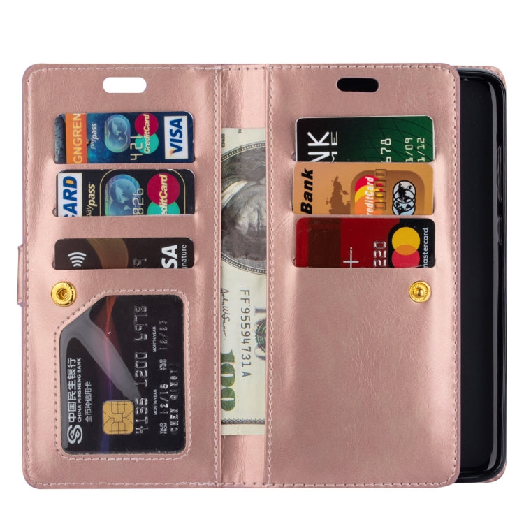 For Xiaomi Redmi Note 8 Pro Multifunctional Zipper Horizontal Flip Leather Case with Holder & Wallet & 9 Card Slots & Lanyard