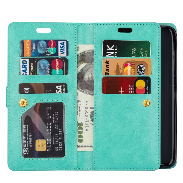 For Xiaomi Redmi Note 8 Pro Multifunctional Zipper Horizontal Flip Leather Case with Holder & Wallet & 9 Card Slots & Lanyard