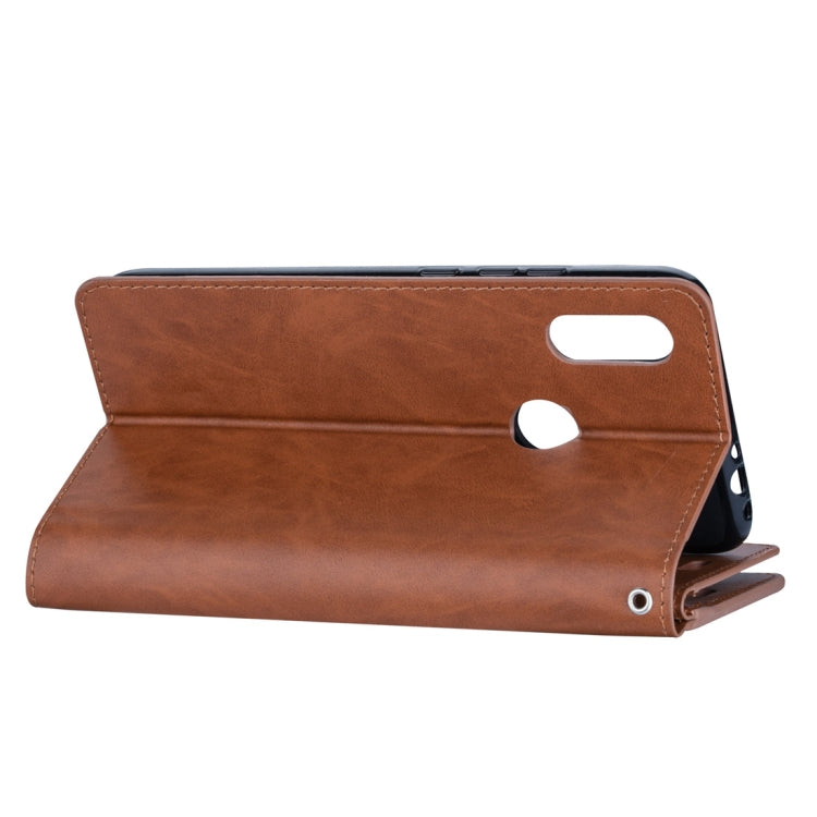 For Xiaomi Redmi 7 / Redmi Go Multifunctional Zipper Horizontal Flip Leather Case with Holder & Wallet & 9 Card Slots & Lanyard