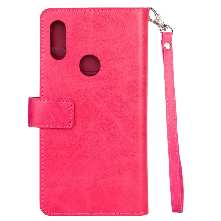 For Xiaomi Redmi 7 / Redmi Go Multifunctional Zipper Horizontal Flip Leather Case with Holder & Wallet & 9 Card Slots & Lanyard