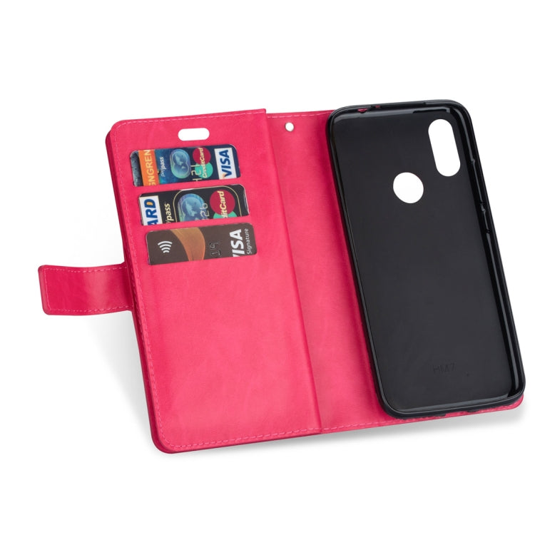 For Xiaomi Redmi 7 / Redmi Go Multifunctional Zipper Horizontal Flip Leather Case with Holder & Wallet & 9 Card Slots & Lanyard
