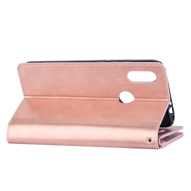 For Xiaomi Redmi 7 / Redmi Go Multifunctional Zipper Horizontal Flip Leather Case with Holder & Wallet & 9 Card Slots & Lanyard