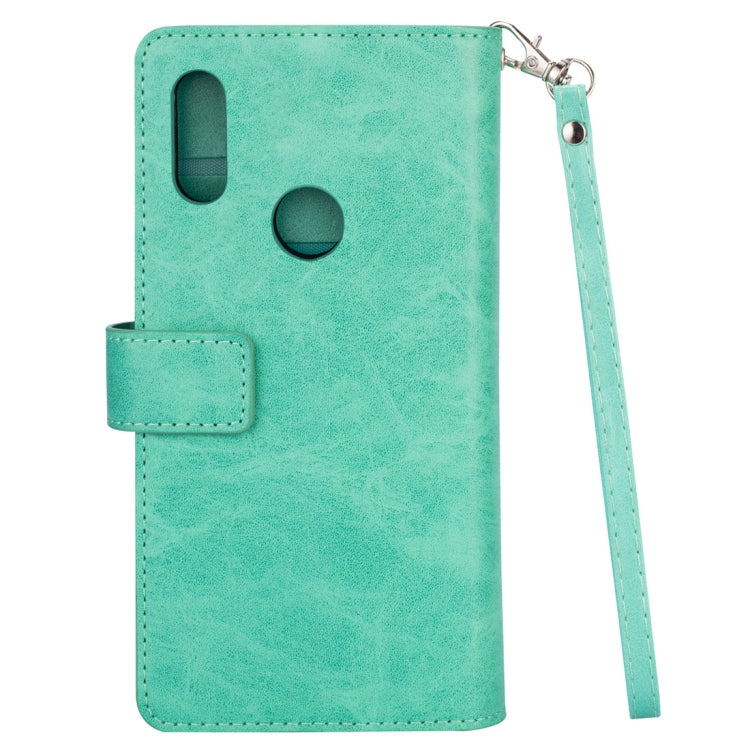 For Xiaomi Redmi 7 / Redmi Go Multifunctional Zipper Horizontal Flip Leather Case with Holder & Wallet & 9 Card Slots & Lanyard