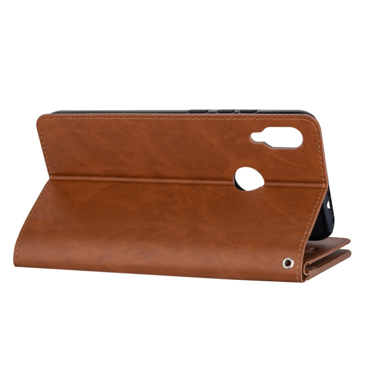 For Xiaomi Redmi Note 7 / Note 7 Pro / Note 7S Multifunctional Zipper Horizontal Flip Leather Case with Holder & Wallet & 9 Card Slots & Lanyard