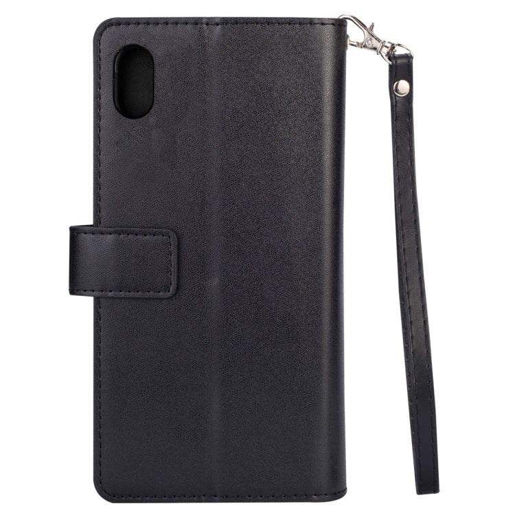 For Xiaomi Redmi 7A Multifunctional Zipper Horizontal Flip Leather Case with Holder & Wallet & 9 Card Slots & Lanyard
