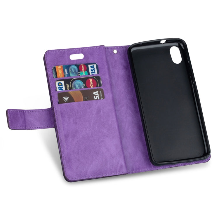 For Xiaomi Redmi 7A Multifunctional Zipper Horizontal Flip Leather Case with Holder & Wallet & 9 Card Slots & Lanyard