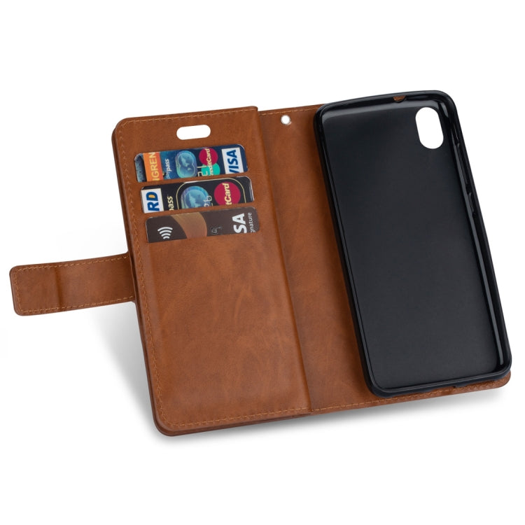 For Xiaomi Redmi 7A Multifunctional Zipper Horizontal Flip Leather Case with Holder & Wallet & 9 Card Slots & Lanyard