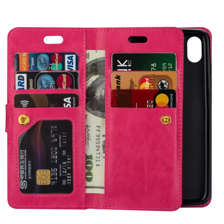 For Xiaomi Redmi 7A Multifunctional Zipper Horizontal Flip Leather Case with Holder & Wallet & 9 Card Slots & Lanyard
