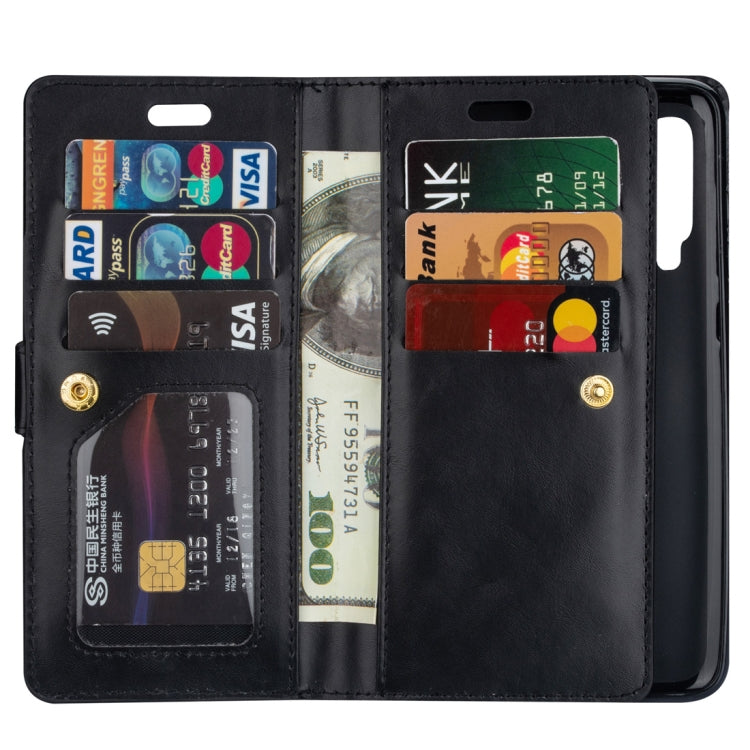 For Xiaomi Mi 9 / Mi 9 Explorer Multifunctional Zipper Horizontal Flip Leather Case with Holder & Wallet & 9 Card Slots & Lanyard