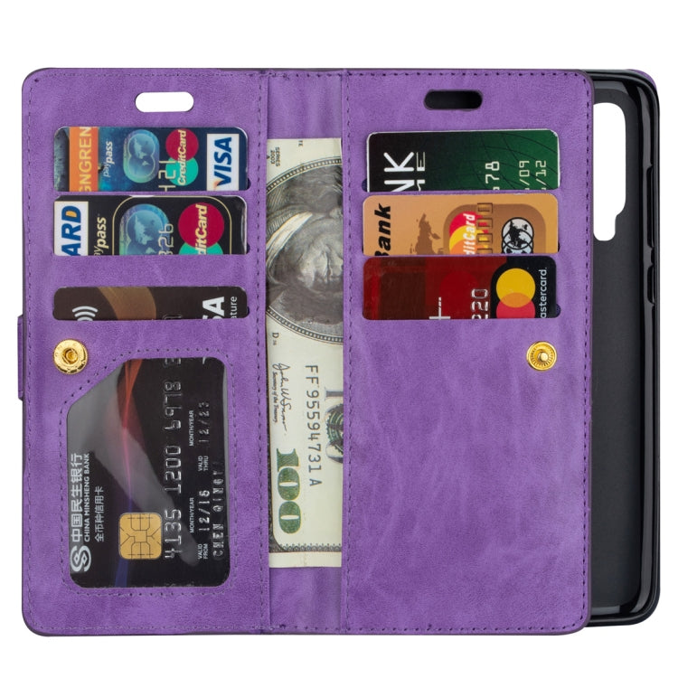 For Xiaomi Mi 9 / Mi 9 Explorer Multifunctional Zipper Horizontal Flip Leather Case with Holder & Wallet & 9 Card Slots & Lanyard