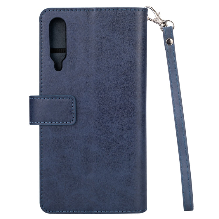 For Xiaomi Mi 9 / Mi 9 Explorer Multifunctional Zipper Horizontal Flip Leather Case with Holder & Wallet & 9 Card Slots & Lanyard