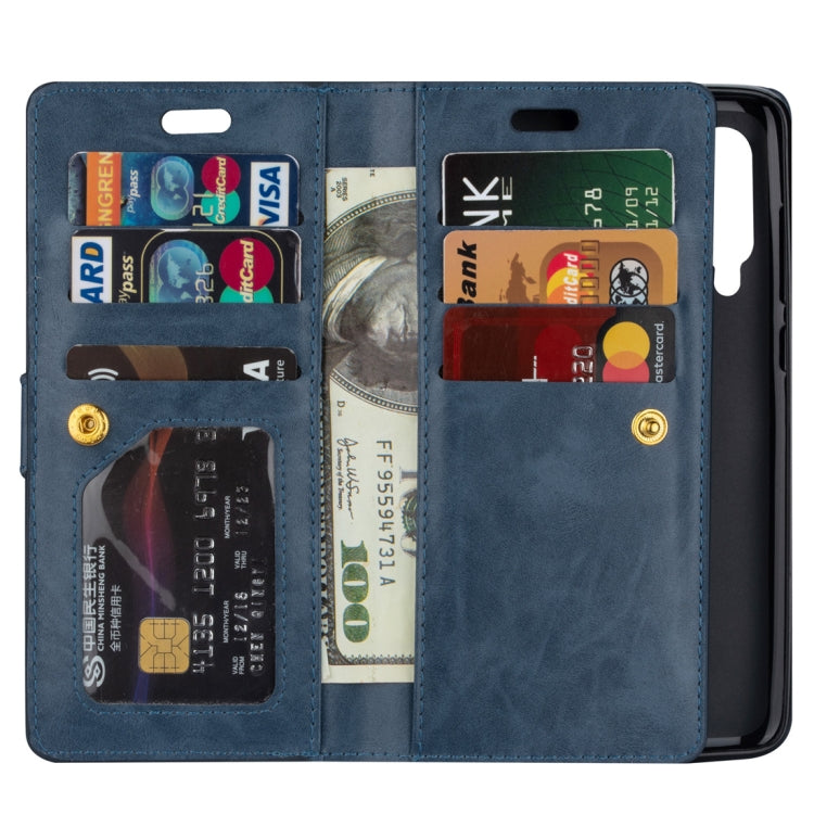 For Xiaomi Mi 9 / Mi 9 Explorer Multifunctional Zipper Horizontal Flip Leather Case with Holder & Wallet & 9 Card Slots & Lanyard