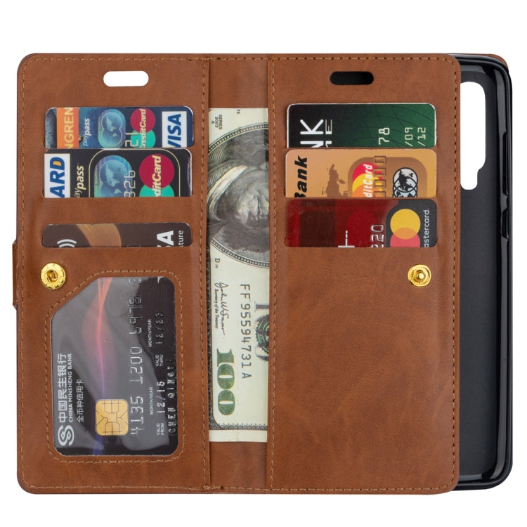 For Xiaomi Mi 9 / Mi 9 Explorer Multifunctional Zipper Horizontal Flip Leather Case with Holder & Wallet & 9 Card Slots & Lanyard