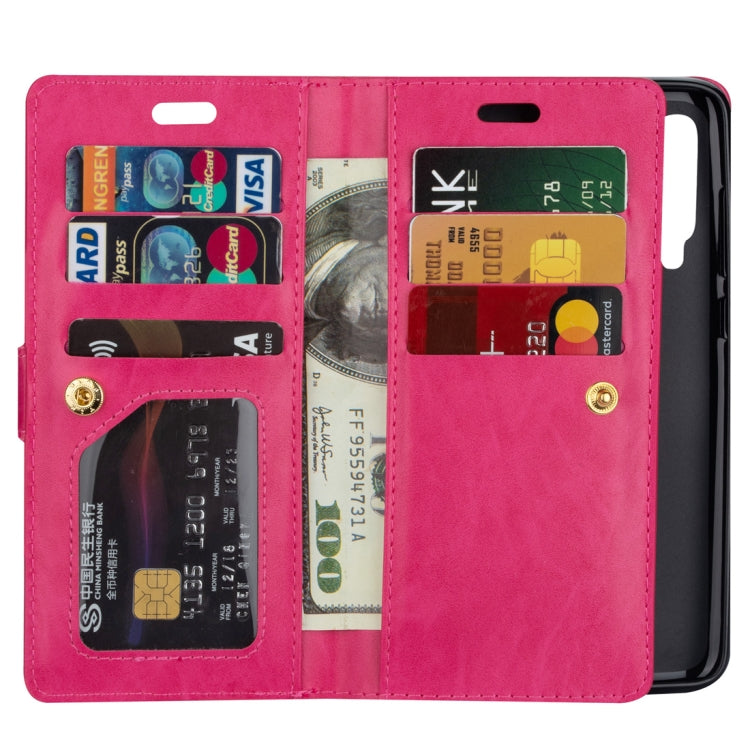 For Xiaomi Mi 9 / Mi 9 Explorer Multifunctional Zipper Horizontal Flip Leather Case with Holder & Wallet & 9 Card Slots & Lanyard