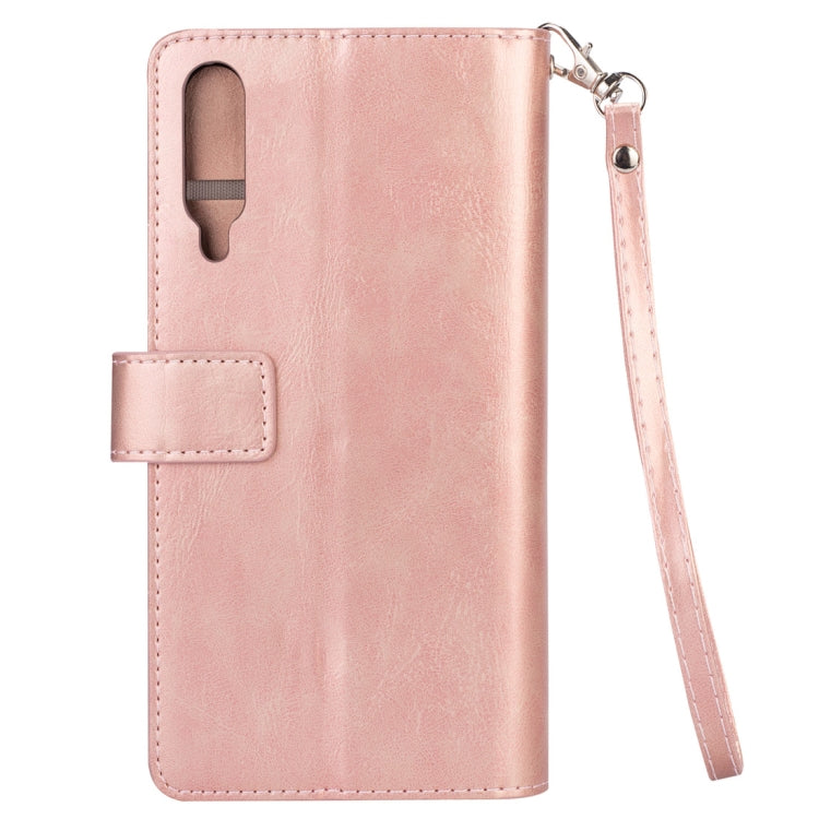For Xiaomi Mi 9 / Mi 9 Explorer Multifunctional Zipper Horizontal Flip Leather Case with Holder & Wallet & 9 Card Slots & Lanyard