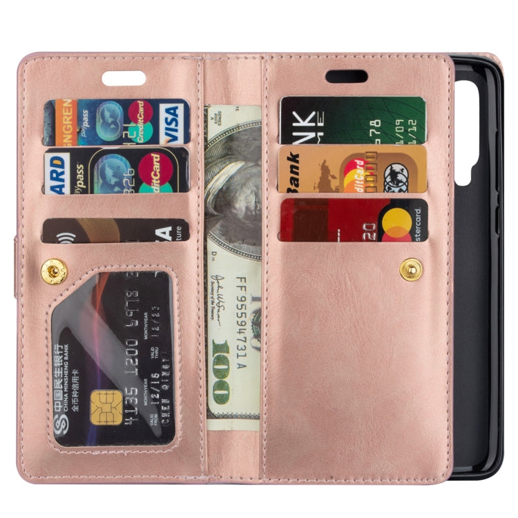 For Xiaomi Mi 9 / Mi 9 Explorer Multifunctional Zipper Horizontal Flip Leather Case with Holder & Wallet & 9 Card Slots & Lanyard