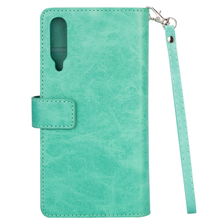 For Xiaomi Mi 9 / Mi 9 Explorer Multifunctional Zipper Horizontal Flip Leather Case with Holder & Wallet & 9 Card Slots & Lanyard