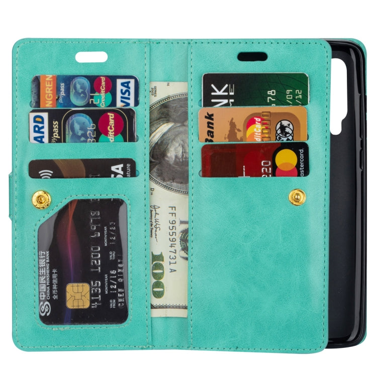 For Xiaomi Mi 9 / Mi 9 Explorer Multifunctional Zipper Horizontal Flip Leather Case with Holder & Wallet & 9 Card Slots & Lanyard