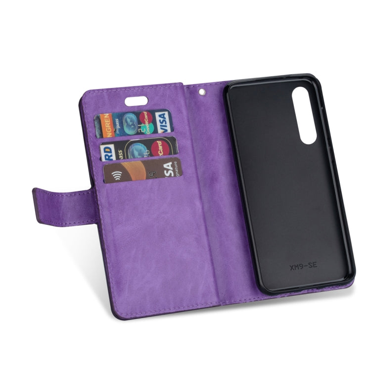 For Xiaomi Mi 9 SE Multifunctional Zipper Horizontal Flip Leather Case with Holder & Wallet & 9 Card Slots & Lanyard