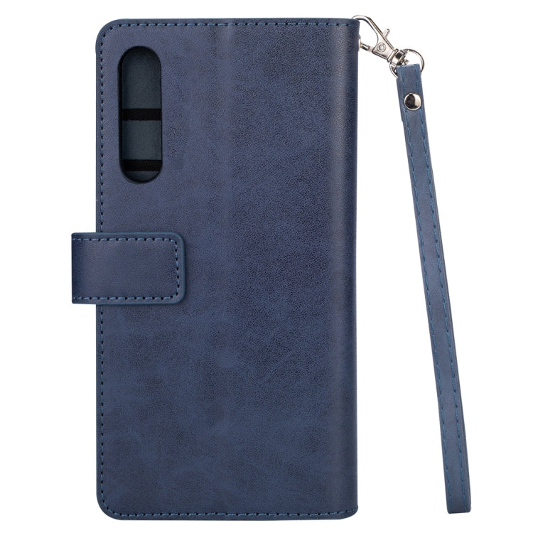 For Xiaomi Mi 9 SE Multifunctional Zipper Horizontal Flip Leather Case with Holder & Wallet & 9 Card Slots & Lanyard