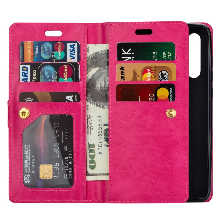 For Xiaomi Mi 9 SE Multifunctional Zipper Horizontal Flip Leather Case with Holder & Wallet & 9 Card Slots & Lanyard