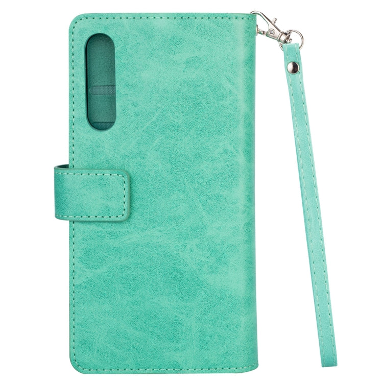 For Xiaomi Mi 9 SE Multifunctional Zipper Horizontal Flip Leather Case with Holder & Wallet & 9 Card Slots & Lanyard
