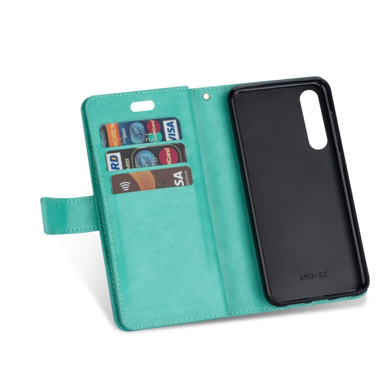 For Xiaomi Mi 9 SE Multifunctional Zipper Horizontal Flip Leather Case with Holder & Wallet & 9 Card Slots & Lanyard