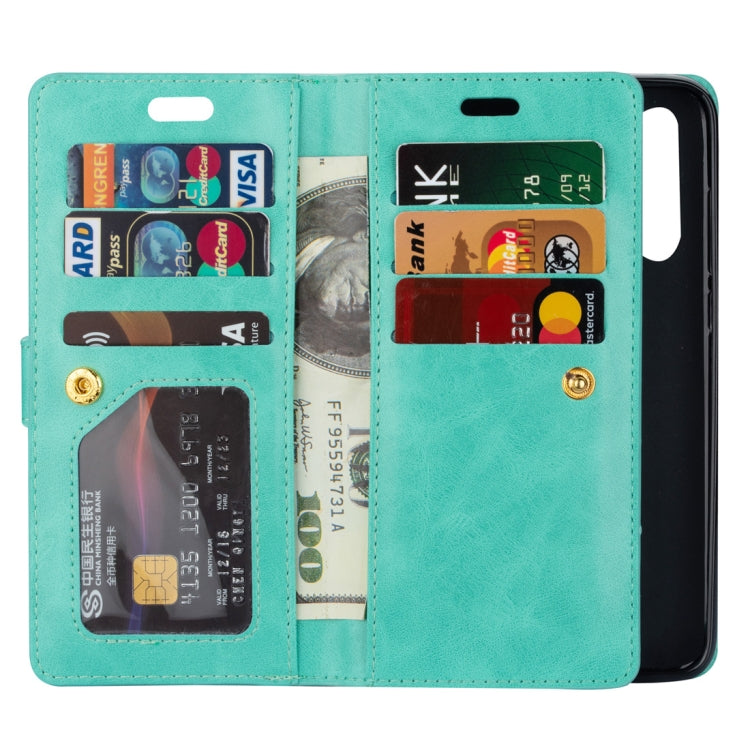 For Xiaomi Mi 9 SE Multifunctional Zipper Horizontal Flip Leather Case with Holder & Wallet & 9 Card Slots & Lanyard