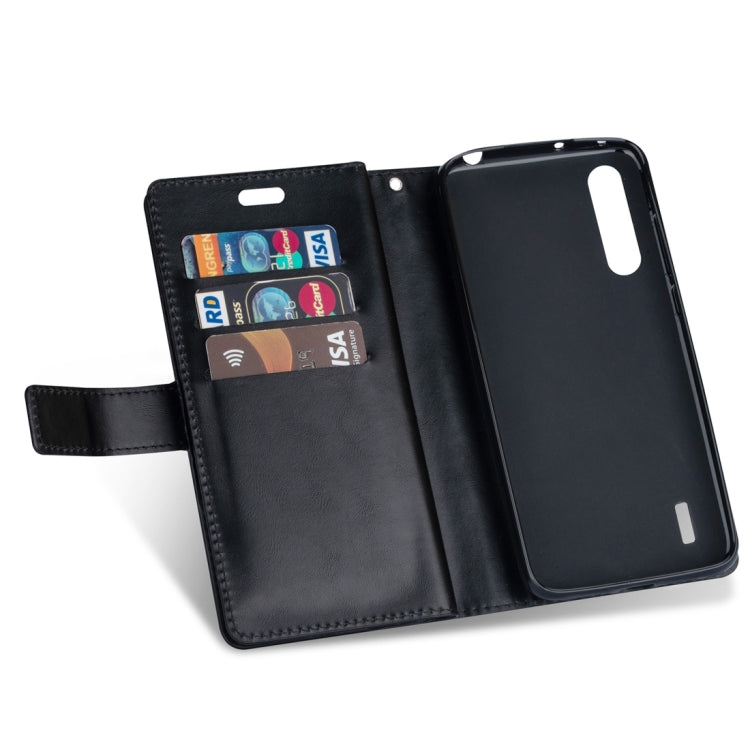 For Xiaomi Mi CC9 / Mi A3 Lite / Mi 9 Lite Multifunctional Zipper Horizontal Flip Leather Case with Holder & Wallet & 9 Card Slots & Lanyard