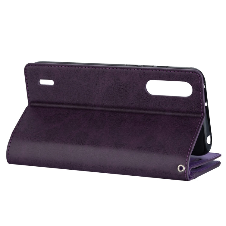 For Xiaomi Mi CC9 / Mi A3 Lite / Mi 9 Lite Multifunctional Zipper Horizontal Flip Leather Case with Holder & Wallet & 9 Card Slots & Lanyard