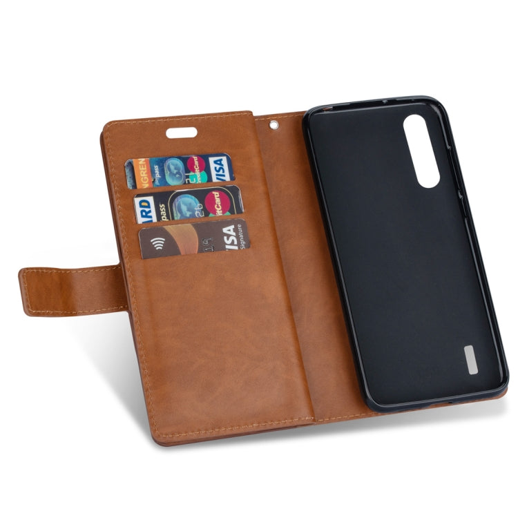 For Xiaomi Mi CC9 / Mi A3 Lite / Mi 9 Lite Multifunctional Zipper Horizontal Flip Leather Case with Holder & Wallet & 9 Card Slots & Lanyard
