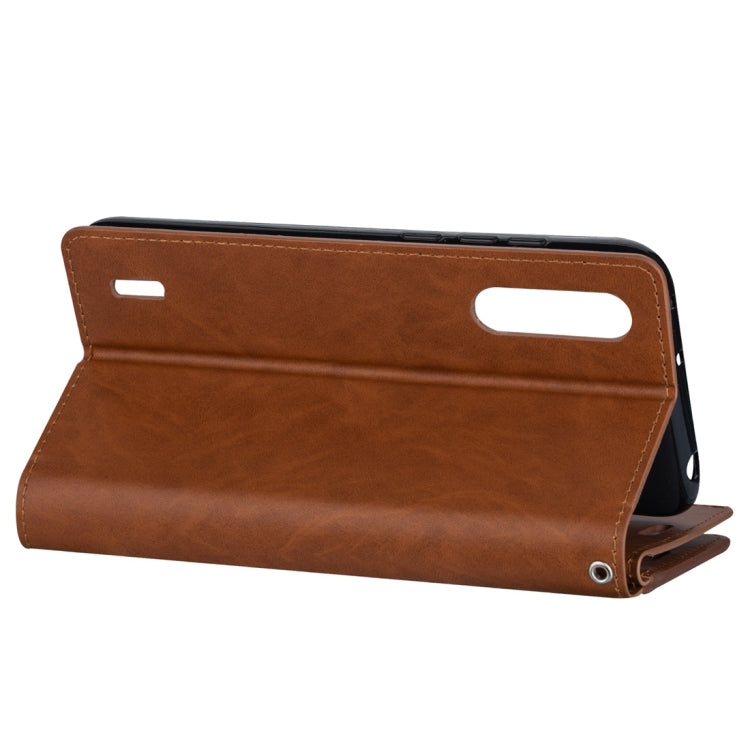 For Xiaomi Mi CC9 / Mi A3 Lite / Mi 9 Lite Multifunctional Zipper Horizontal Flip Leather Case with Holder & Wallet & 9 Card Slots & Lanyard