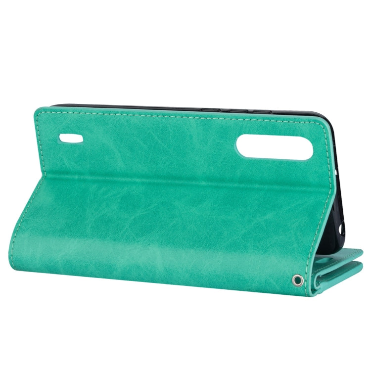 For Xiaomi Mi CC9 / Mi A3 Lite / Mi 9 Lite Multifunctional Zipper Horizontal Flip Leather Case with Holder & Wallet & 9 Card Slots & Lanyard