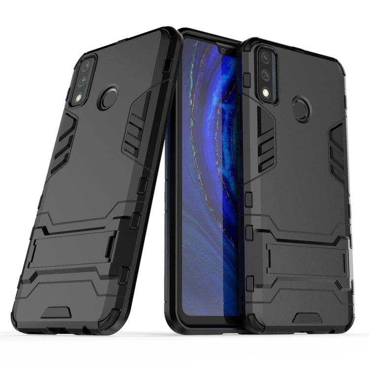 For Huawei Y8s PC + TPU Shockproof Protective Case with Invisible Holder