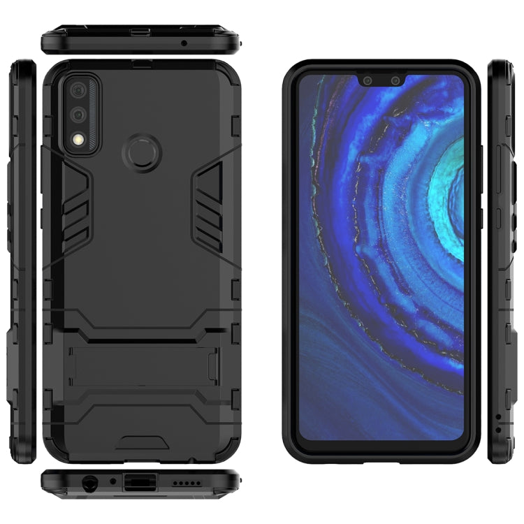 For Huawei Y8s PC + TPU Shockproof Protective Case with Invisible Holder