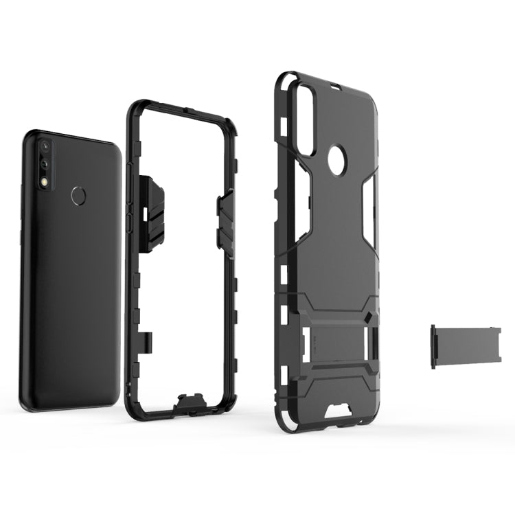 For Huawei Y8s PC + TPU Shockproof Protective Case with Invisible Holder