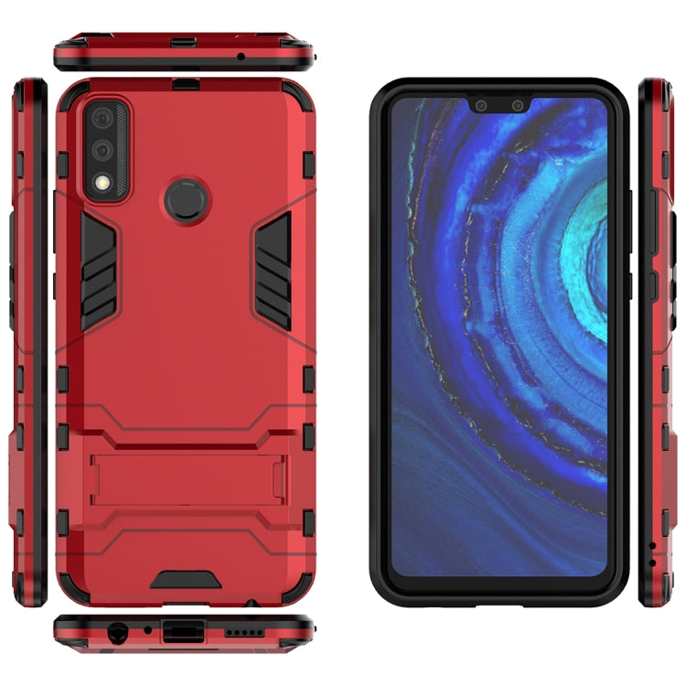 For Huawei Y8s PC + TPU Shockproof Protective Case with Invisible Holder