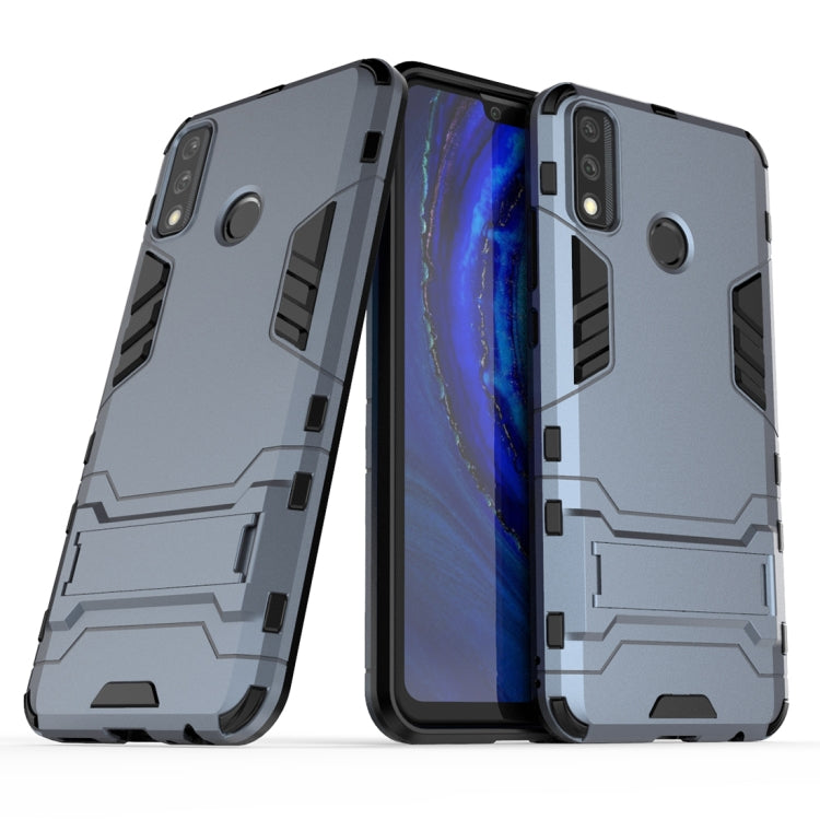 For Huawei Y8s PC + TPU Shockproof Protective Case with Invisible Holder