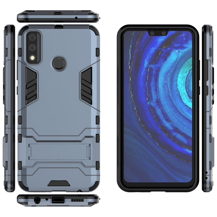 For Huawei Y8s PC + TPU Shockproof Protective Case with Invisible Holder
