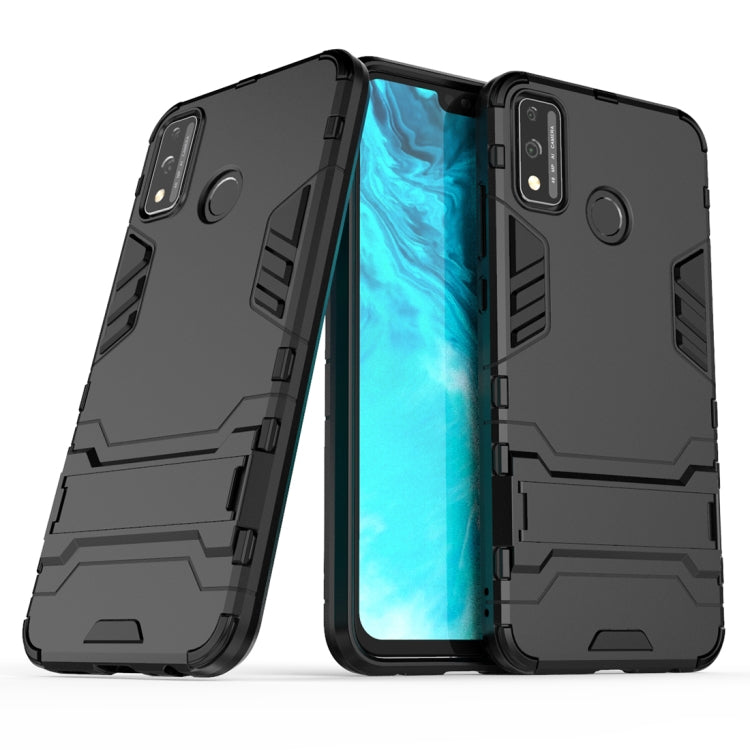 For Huawei Honor 9X Lite PC + TPU Shockproof Protective Case with Invisible Holder