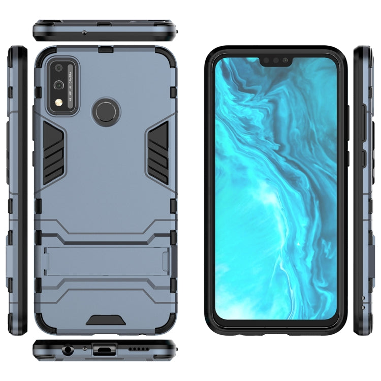 For Huawei Honor 9X Lite PC + TPU Shockproof Protective Case with Invisible Holder