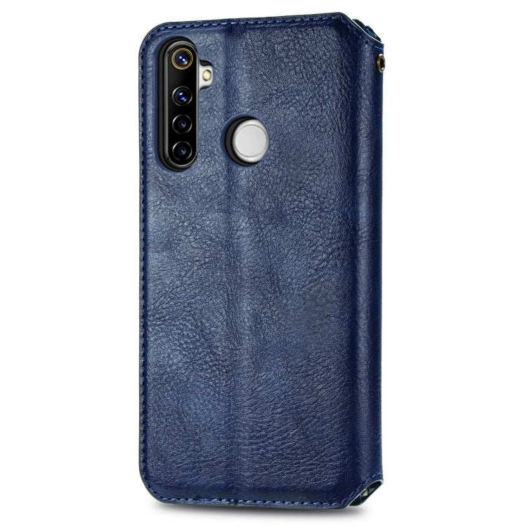 For OPPO Realme 6i Cubic Grid Pressed Horizontal Flip Magnetic PU Leather Case with Holder & Card Slots & Wallet