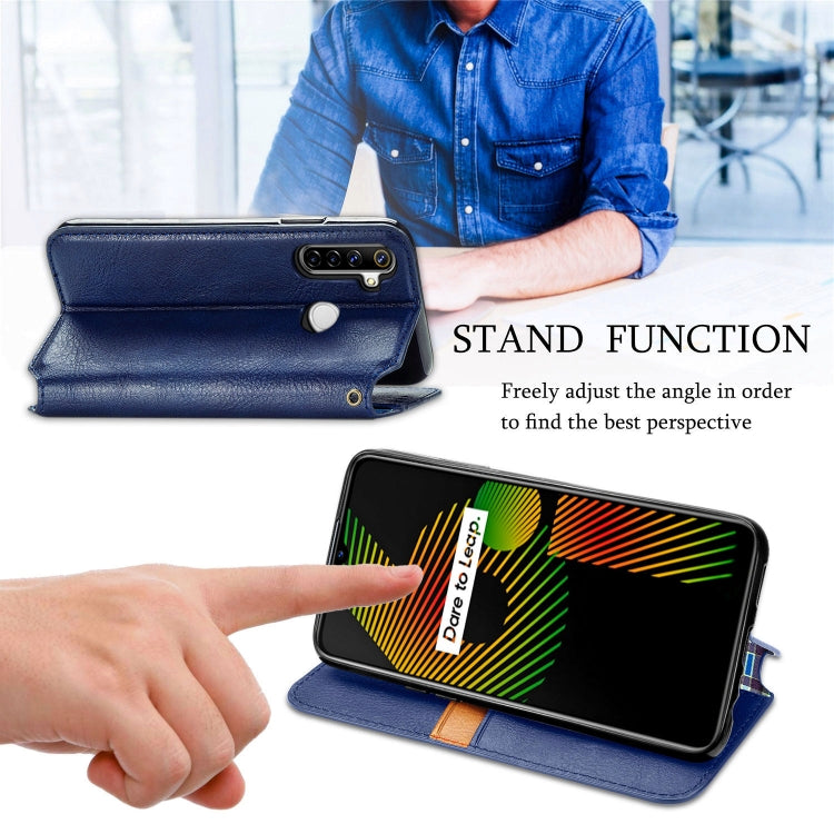 For OPPO Realme 6i Cubic Grid Pressed Horizontal Flip Magnetic PU Leather Case with Holder & Card Slots & Wallet