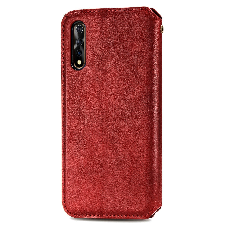 For Vivo Y7S Cubic Grid Pressed Horizontal Flip Magnetic PU Leather Case with Holder & Card Slots & Wallet